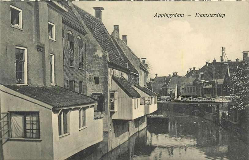 377-406-027 Appingedam Damsterdiep, Verzenden, Voor 1920, Groningen