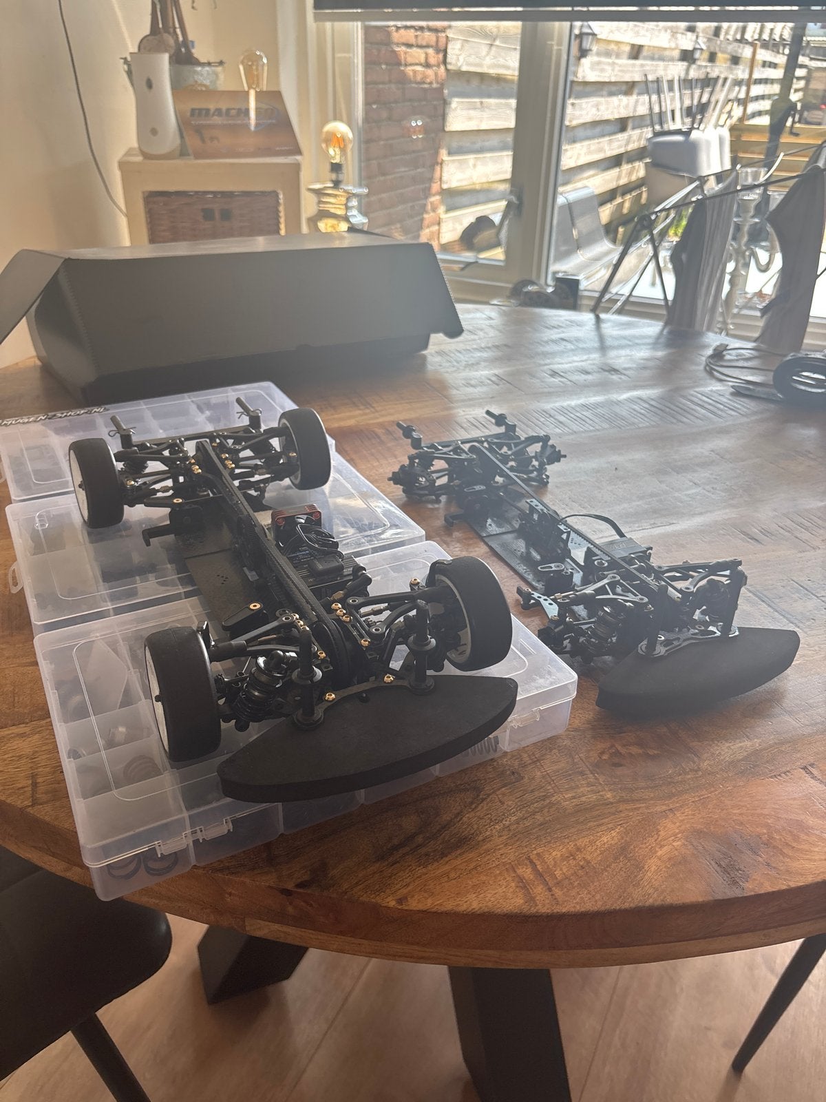 Mugen MTC2R & MTC2 RC auto's met 3 bakken onderdelen, Hobby en Vrije tijd, Elektro, Gebruikt, Ophalen of Verzenden, Schaal 1:10