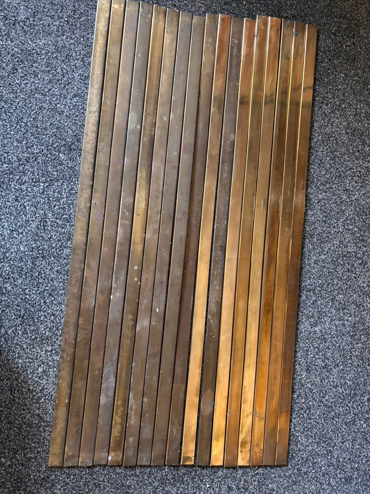 18 messing roedes en 36 roedelopers-houders, Ophalen of Verzenden, Zo goed als nieuw, Minder dan 50 mm