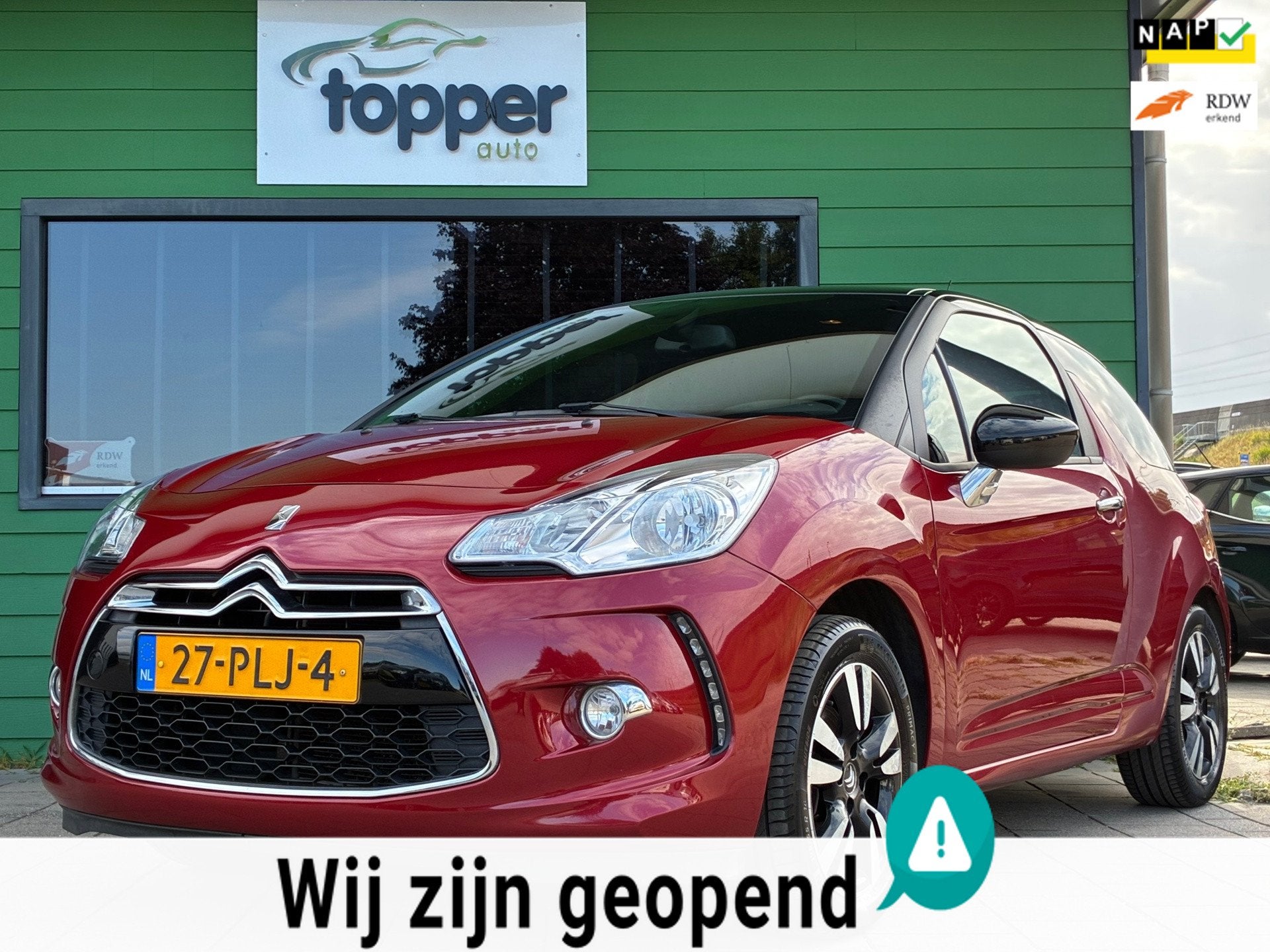 Citroen DS3 1.6 So Chic|1e Eigenaar|CruiseControl|Climatroni, Auto's, Citroën, Voorwielaandrijving, Euro 5, Startonderbreker, 4 cilinders