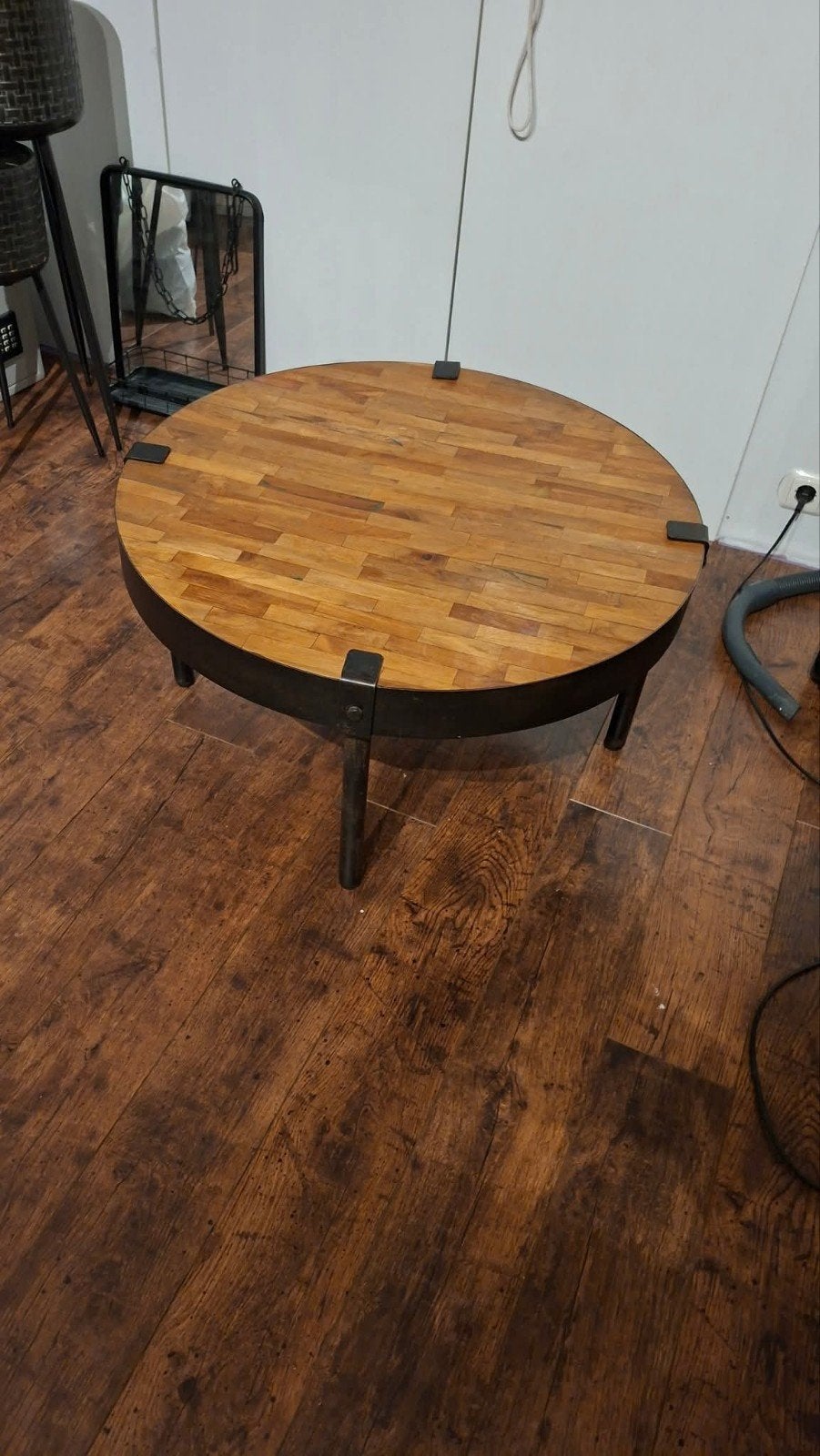 industriële salontafel/bijzettafel, Huis en Inrichting, Ophalen, Zo goed als nieuw, 50 tot 100 cm, 50 tot 100 cm
