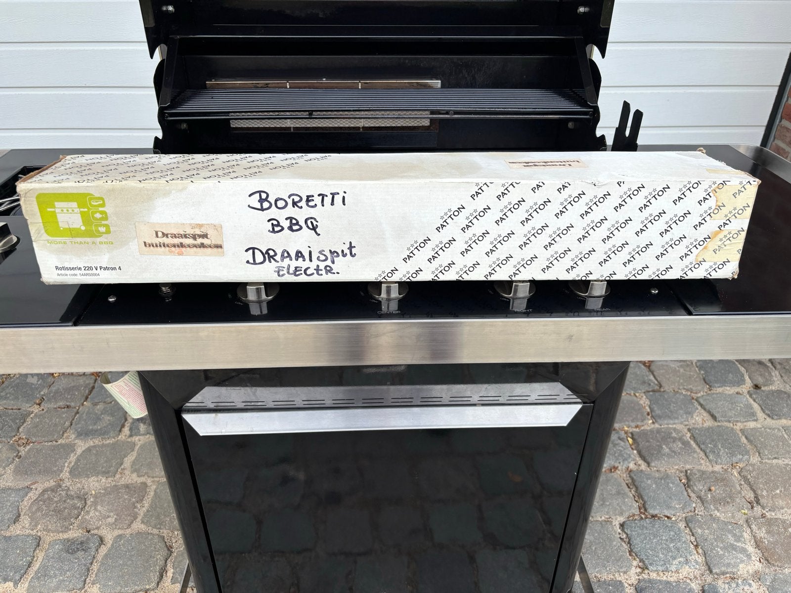 Boretti BBQ Michelangelo Buitenkooktoestel met Draaispit, Ophalen, Zo goed als nieuw, Boretti