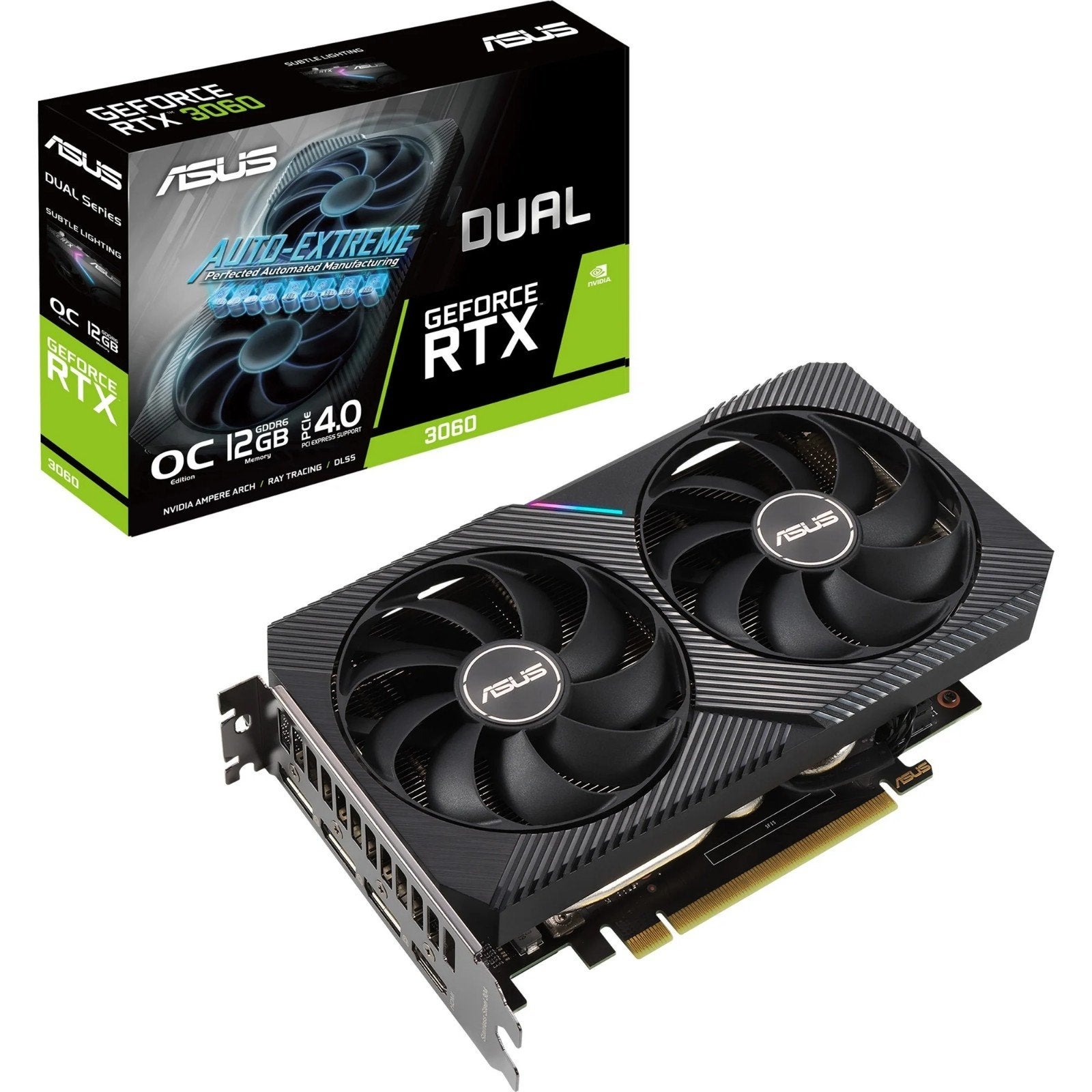 ASUS Dual GeForce RTX 3060 OC Edition 12GB GDDR6, Computers en Software, Videokaarten, Ophalen, GDDR6, PCI-Express 4, Zo goed als nieuw