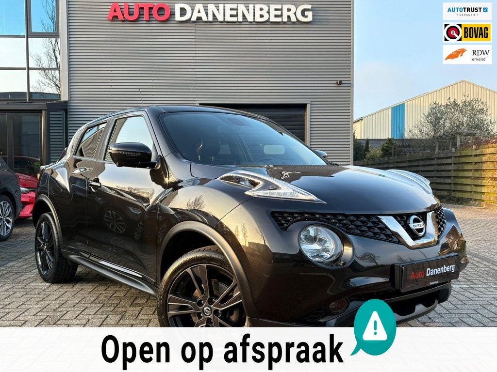 Nissan Juke 1.6 Tekna 390 CAMERA FULL OPTIES AUTOMAAT!, Auto's, Nissan, Zwart, 1600 cc, Zwart, Nieuw