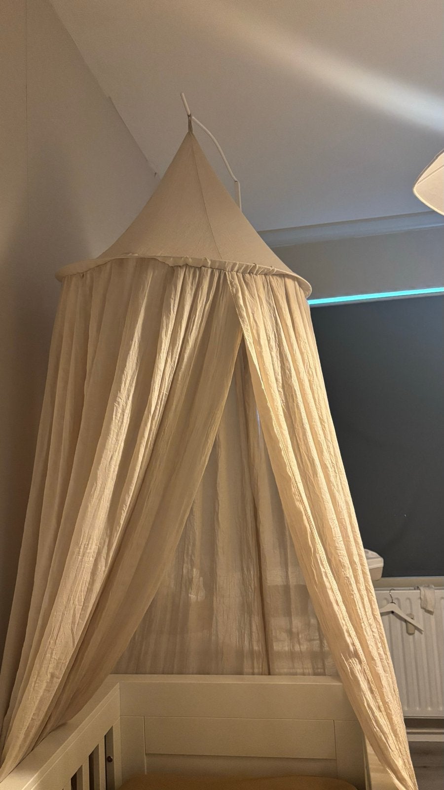 Jolein klamboe met standaard - Crèmekleurig, Ophalen, Zo goed als nieuw, 180 cm of meer, 100 cm of meer