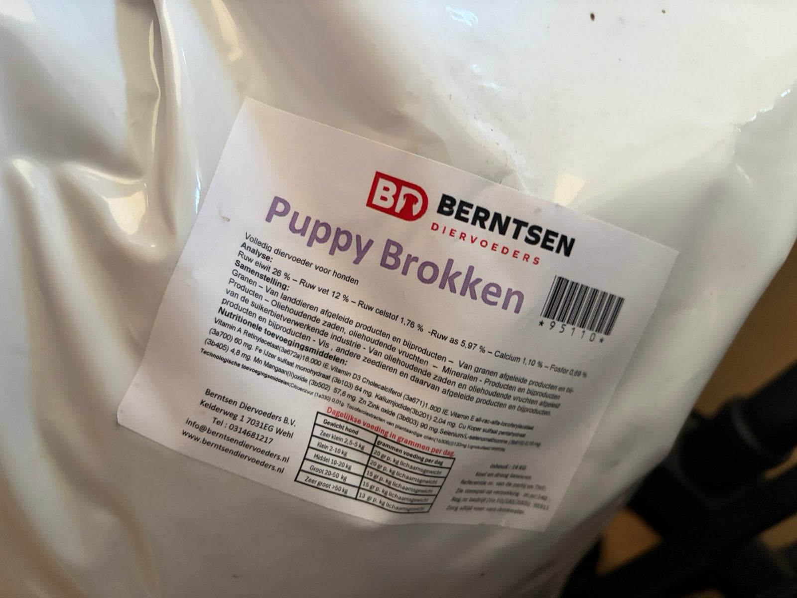 14kg zak puppy voer, Dieren en Toebehoren, Dierenvoeding, Ophalen of Verzenden, Hond