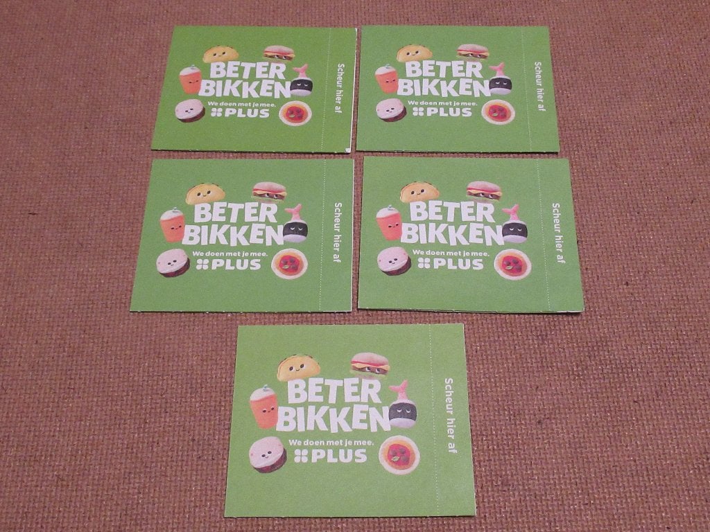 5 pakjes Beter Bikken Buddies stickers en spaarzegels, Verzamelen, Plus, Verzenden