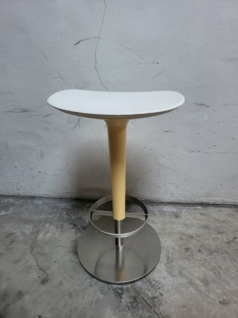 Design Arper Babar barkruk (1 Stuk), Leer, 60 tot 90 cm, Ophalen of Verzenden, Zo goed als nieuw