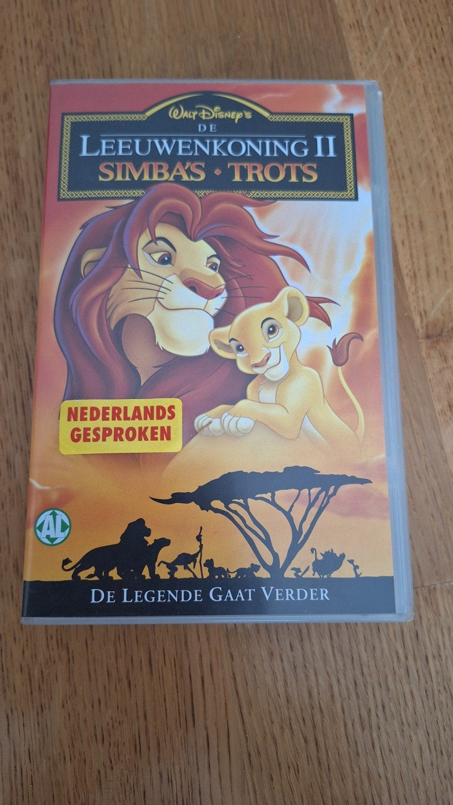De Leeuwenkoning II: Simba's Trots VHS  Nederlands Gesproken, Cd's en Dvd's, Gebruikt, Alle leeftijden, Kinderfilm, VHS