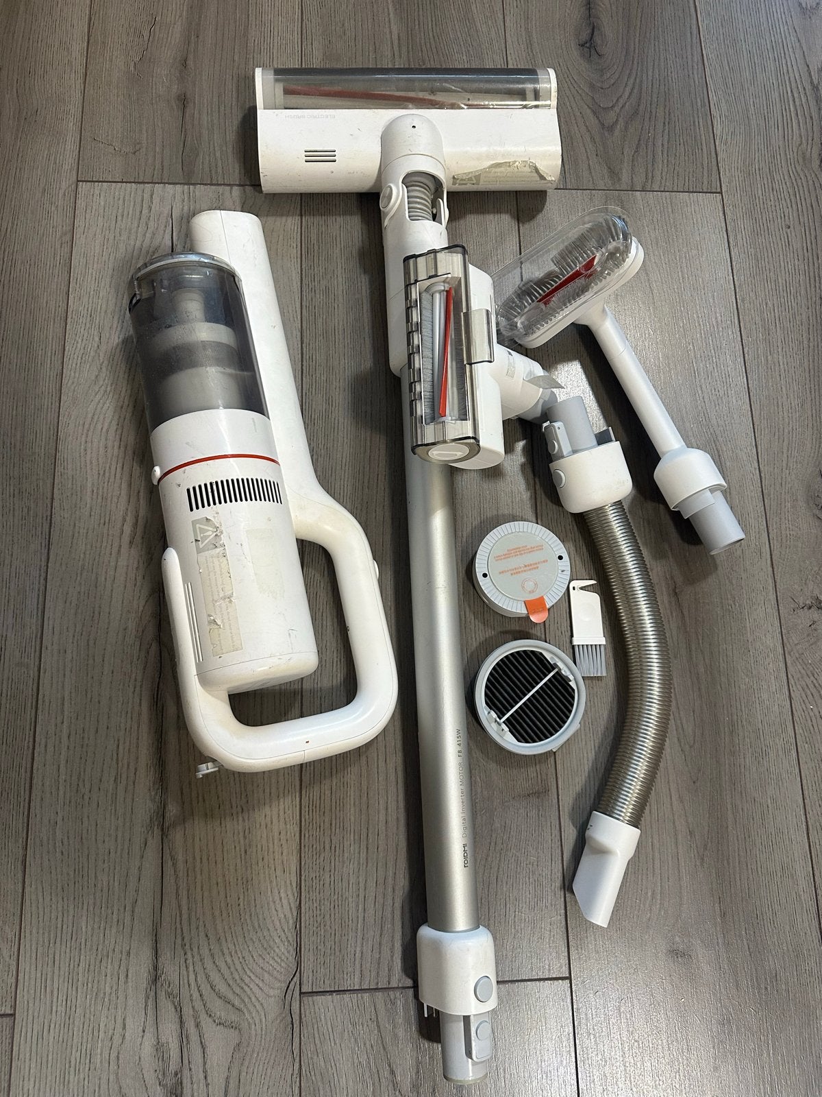 TOIDMI F8 415W Draadloze Steelstofzuiger met Accessoires, Overige merken, Gebruikt, Draadloos, Ophalen of Verzenden