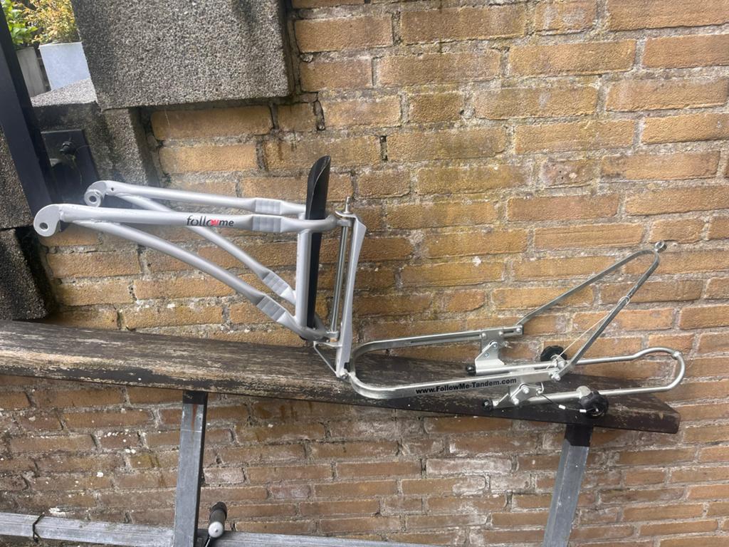 FollowMe Tandem met steekas adapter, Ophalen of Verzenden, Zo goed als nieuw, Minder dan 49 cm, Minder dan 10 versnellingen