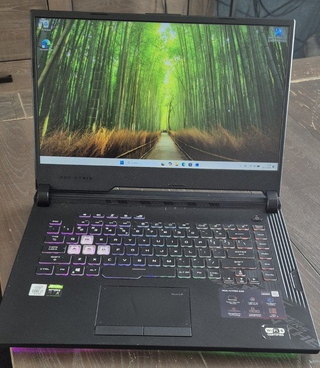 Asus ROG Strix 15 inch gaming laptop, Computers en Software, Windows Laptops, Intel® Core™ i7 , Zo goed als nieuw, Met videokaart
