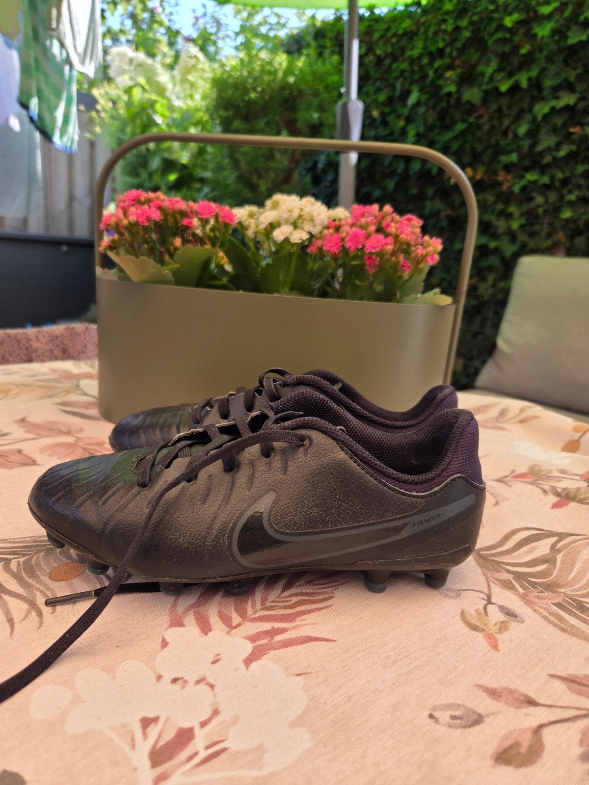 Zwarte Nike voetbalschoenen, Maat XS of kleiner, Ophalen of Verzenden, Gebruikt, Schoenen