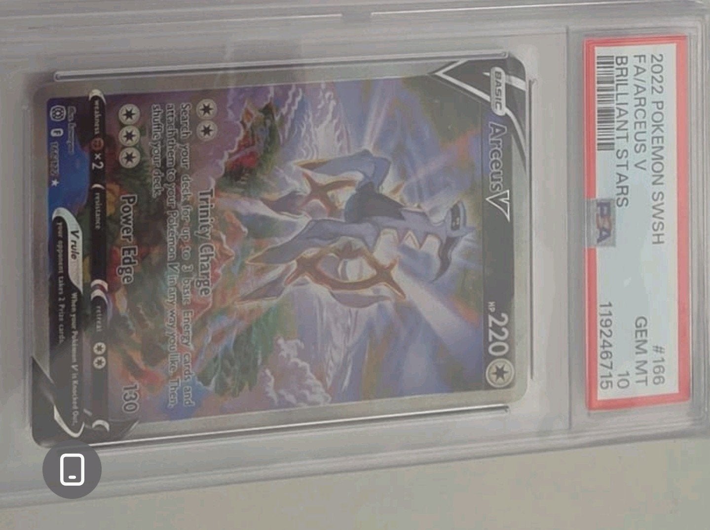 Arceus V #166 PSA 10 Brilliant Stars, Ophalen of Verzenden, Nieuw, Meerdere kaarten