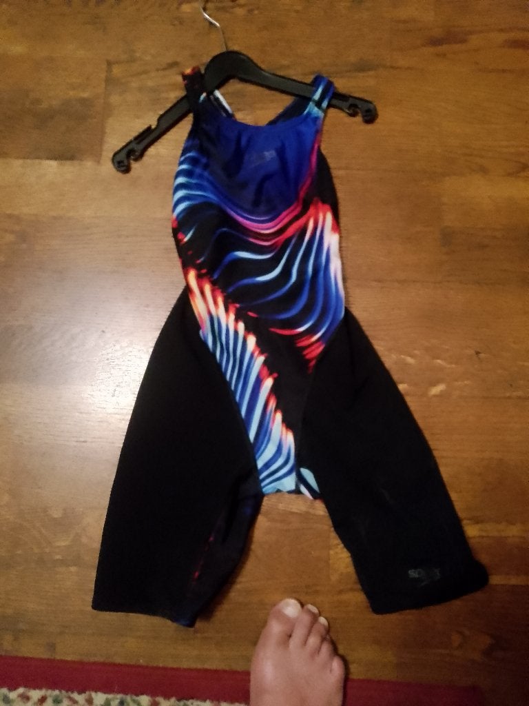 speedo zwempak badpak     maat 128-140met pijpen, Ophalen of Verzenden, Zo goed als nieuw, Meisje, Sport- of Zwemkleding