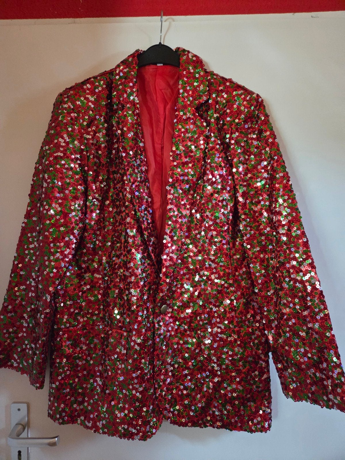 Kerst glitter colbert heren M+L+XL nieuw, Kleding | Heren, Ophalen of Verzenden, Nieuw