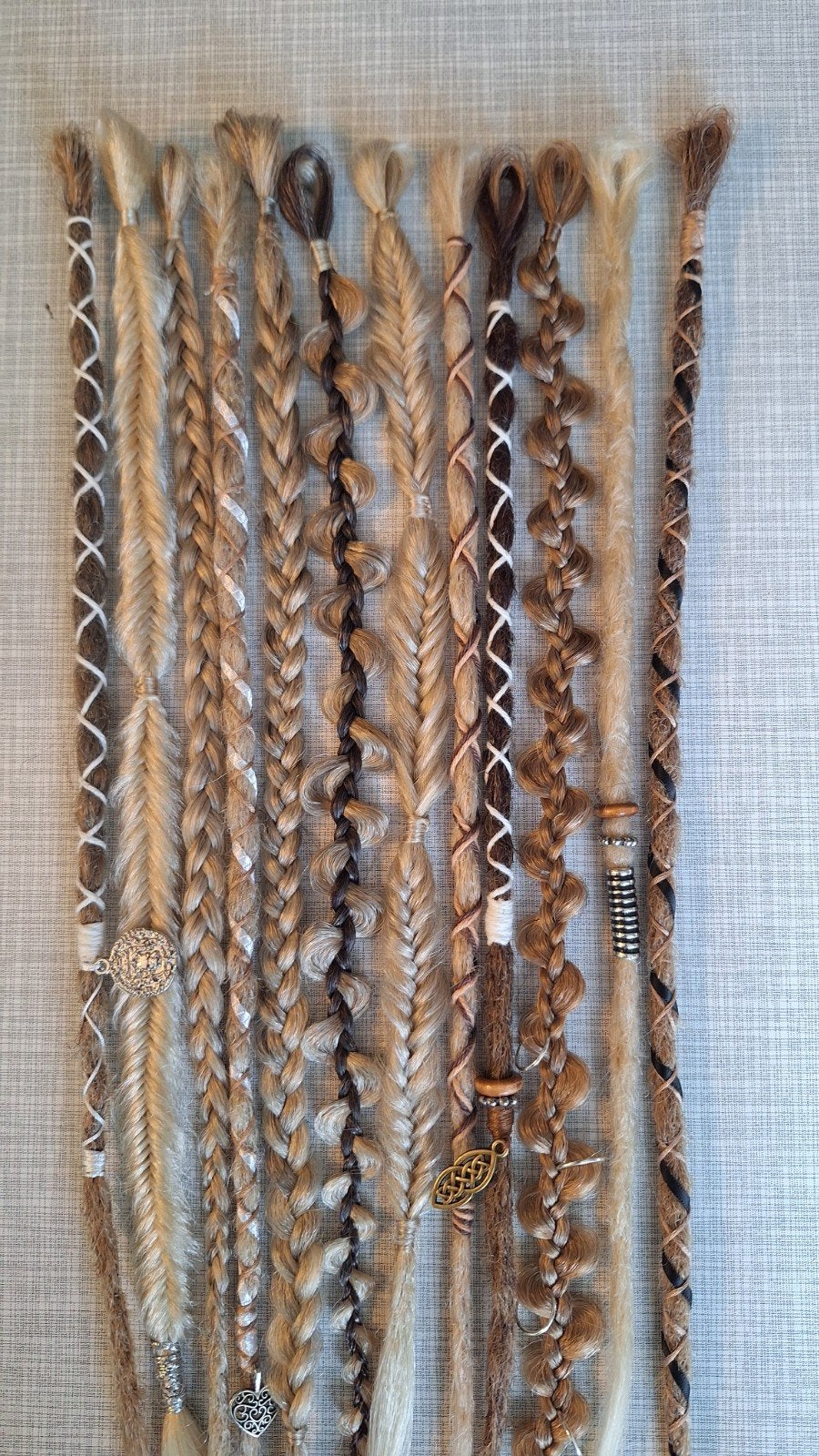 blond set synthetische Dreads en vlechten SE partial set, Ophalen of Verzenden, Nieuw