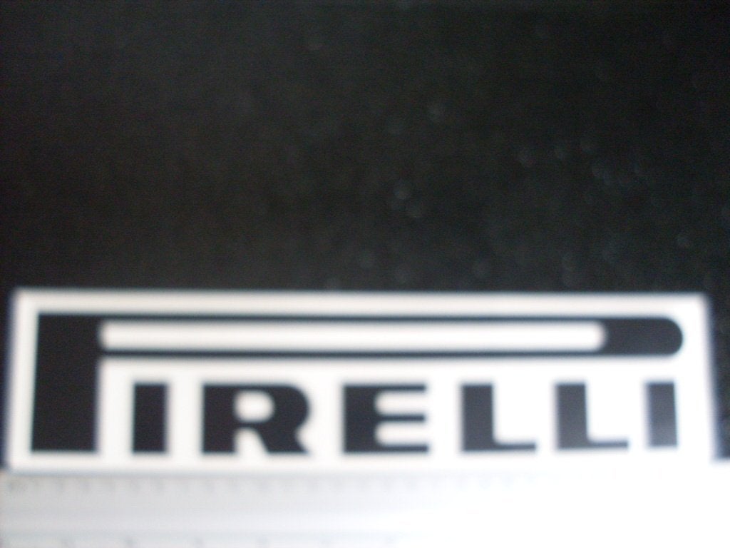 grote ruit sticker Pirelli logo zwart, Verzenden, Zo goed als nieuw, Merk