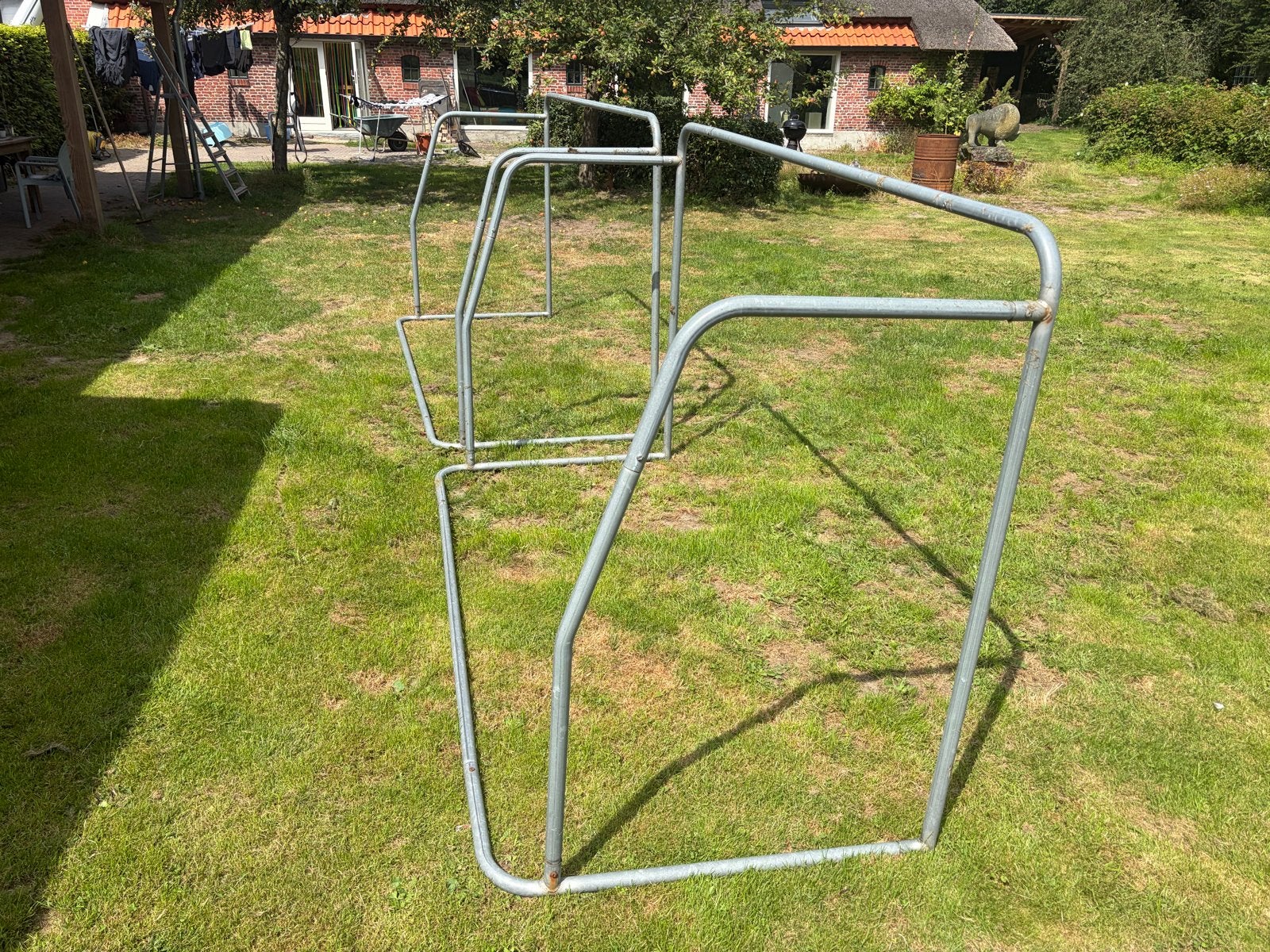 2 Voetbaldoeltjes - Ideaal voor de tuin, Sport en Fitness, Voetbal, Maat L, Ophalen, Gebruikt, Overige typen