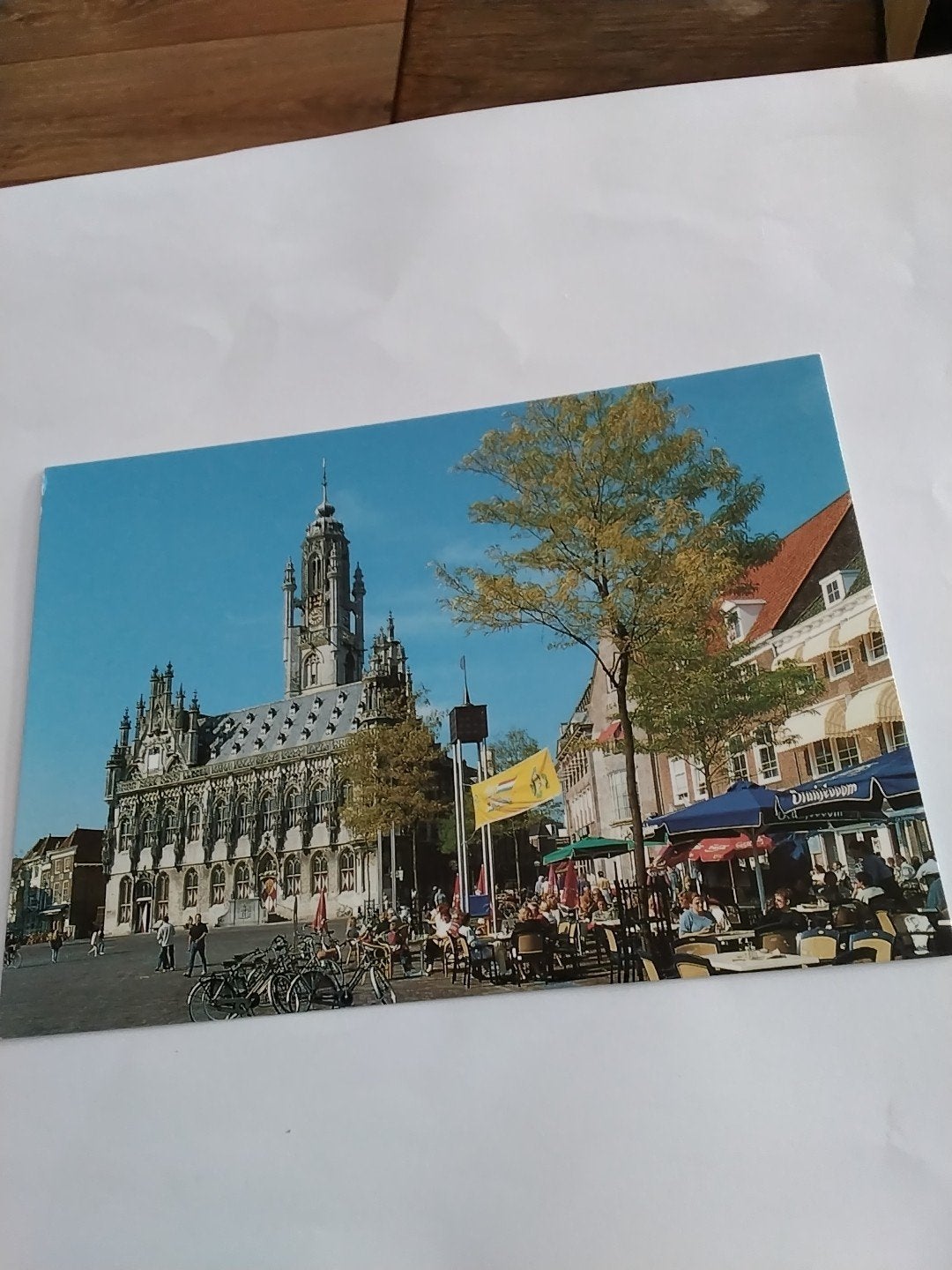 kaart Middelburg, provincie Zeeland - Markt met stadhu, Ophalen of Verzenden, 1980 tot heden, Ongelopen, Zeeland