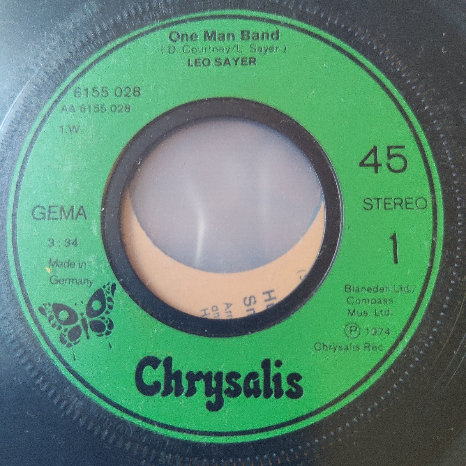 Leo Sayer - One Man Band (Vinyl Single, 1974), Gebruikt, 7 inch, Ophalen of Verzenden, Pop