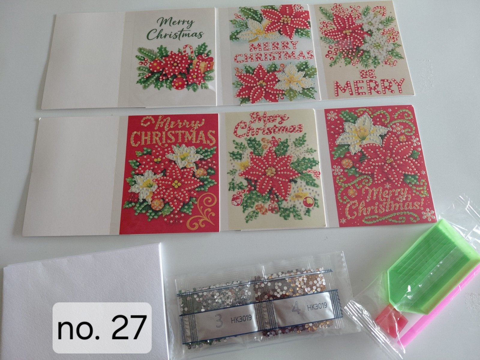 Diamond painting kerstkaarten om zelf nog te maken, Hobby en Vrije tijd, Ophalen of Verzenden, Nieuw, Kerst, Overige typen