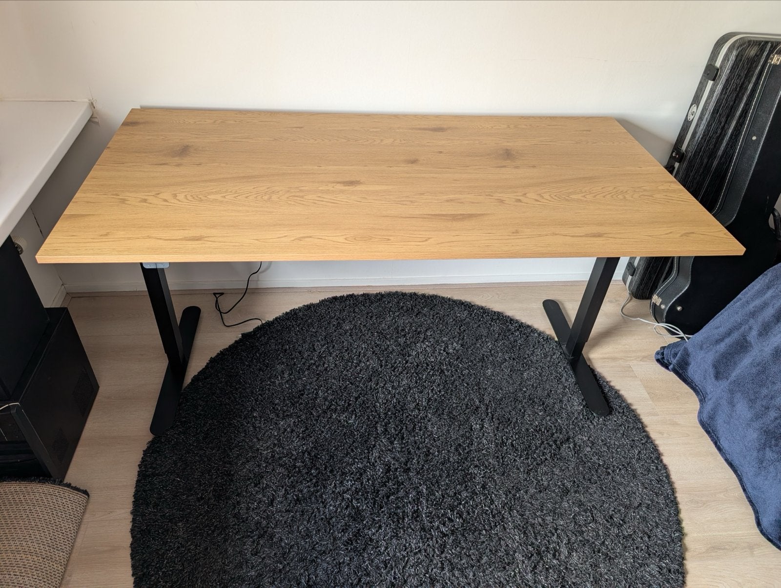 Elektrisch Zit-sta Bureau - Eikenhout Look jysk, Zit-sta bureau, Elektrisch, Spaanplaat of MDF, Bruin