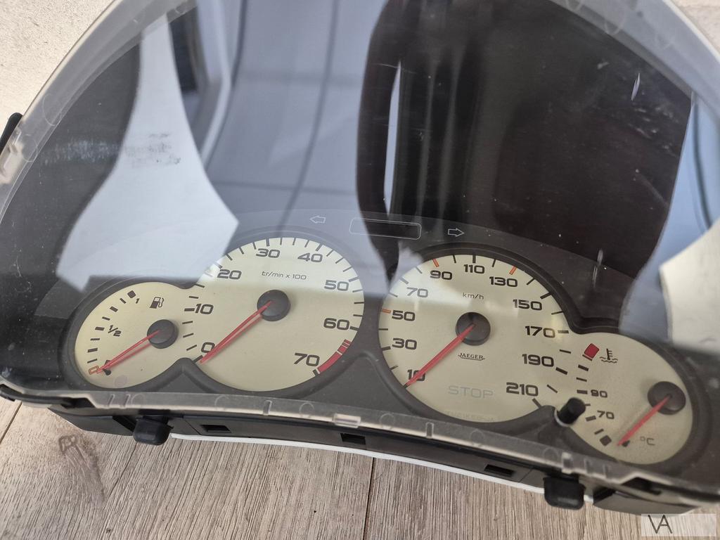 Tellerklok / Cockpit voor Peugeot 206 ROLAND GARROS 2stekker, Gebruikt, -, -, Ophalen of Verzenden