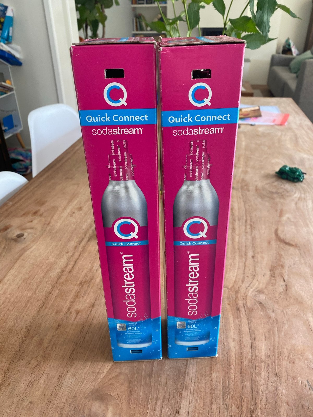 Sodastream Quick Connect CO2 cilinder 60L (2 stuks), Witgoed en Apparatuur, Bruiswatermachines, Ophalen, Nieuw