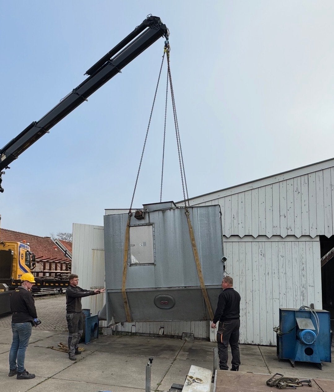 Stofafzuiging met silo en leidingwerk, Doe-het-zelf en Verbouw, Ophalen