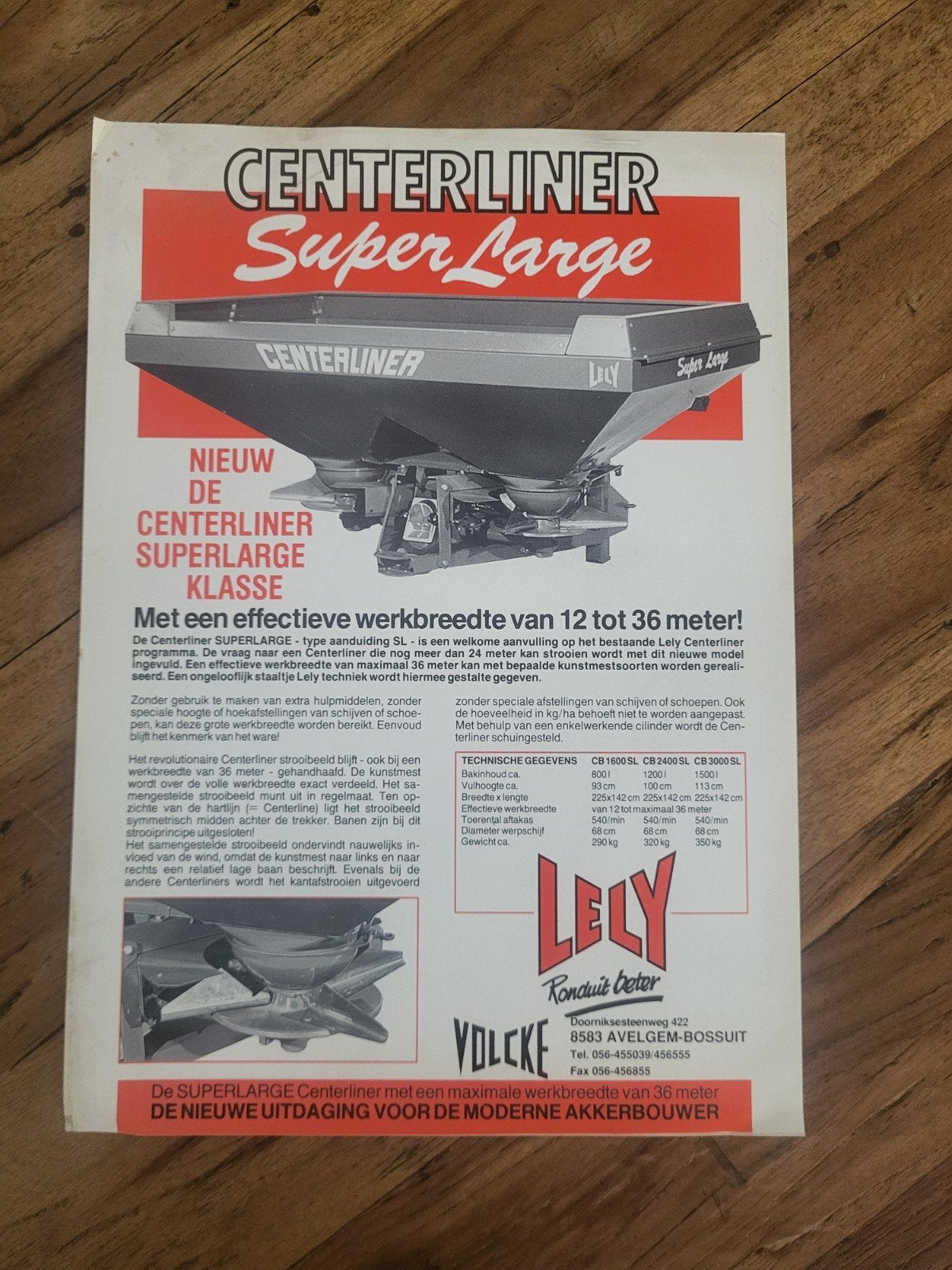 tractor folder Lely Centerliner super large, Ophalen of Verzenden, Zo goed als nieuw