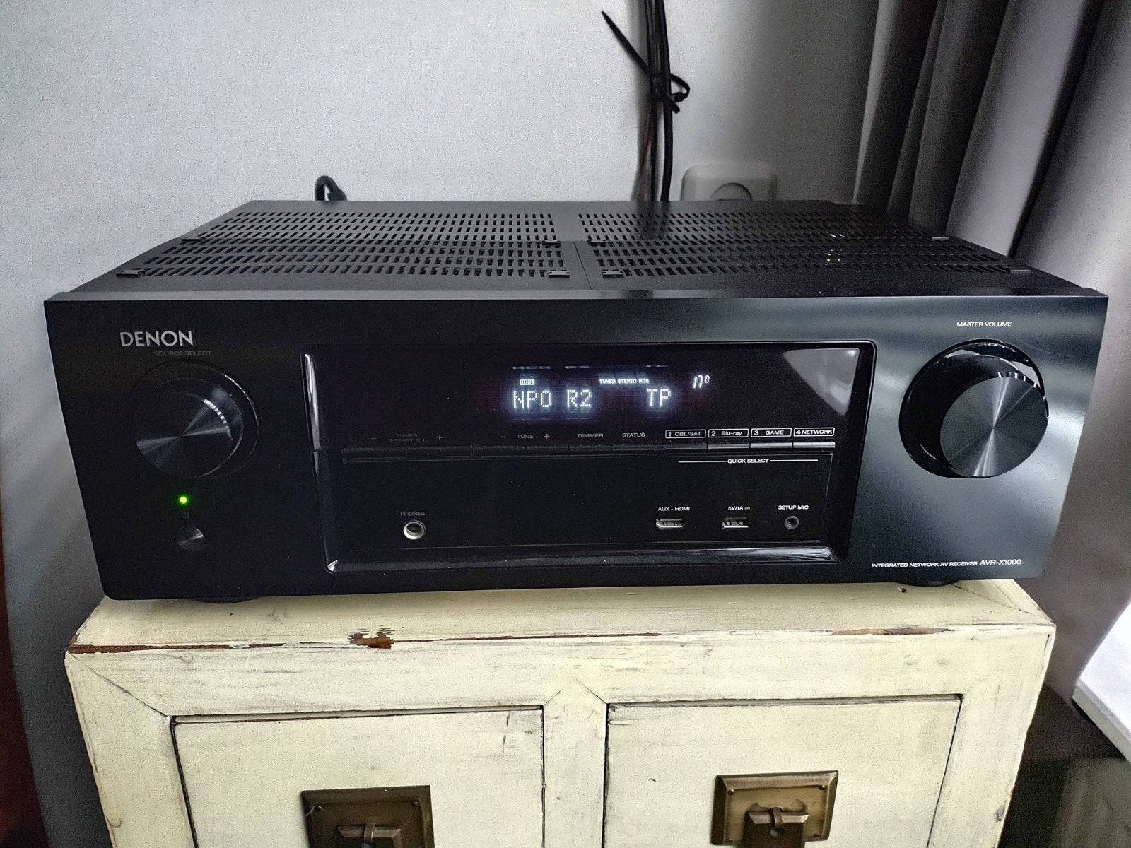 Denon AVR-X1000 Spotify Connect Airplay 4K 5.1 receiver, Gebruikt, Denon, Ophalen of Verzenden, 120 watt of meer