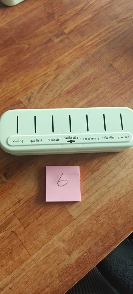 Vintage Brabantia Geldkistje / Spaarpot - Diverse Vakjes, Verzamelen, Spaarpotten, Zo goed als nieuw, Metaal of Blik, Ophalen of Verzenden