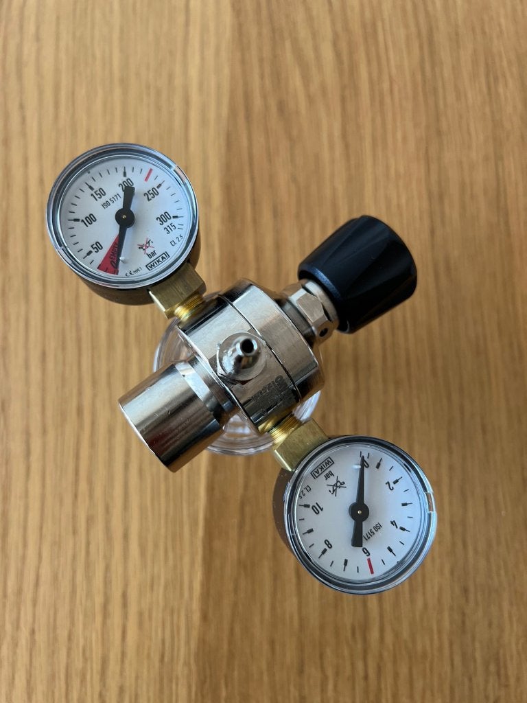 Co2-regelaar met twee manometers voor Sodastream-fles, Ophalen of Verzenden, Nieuw