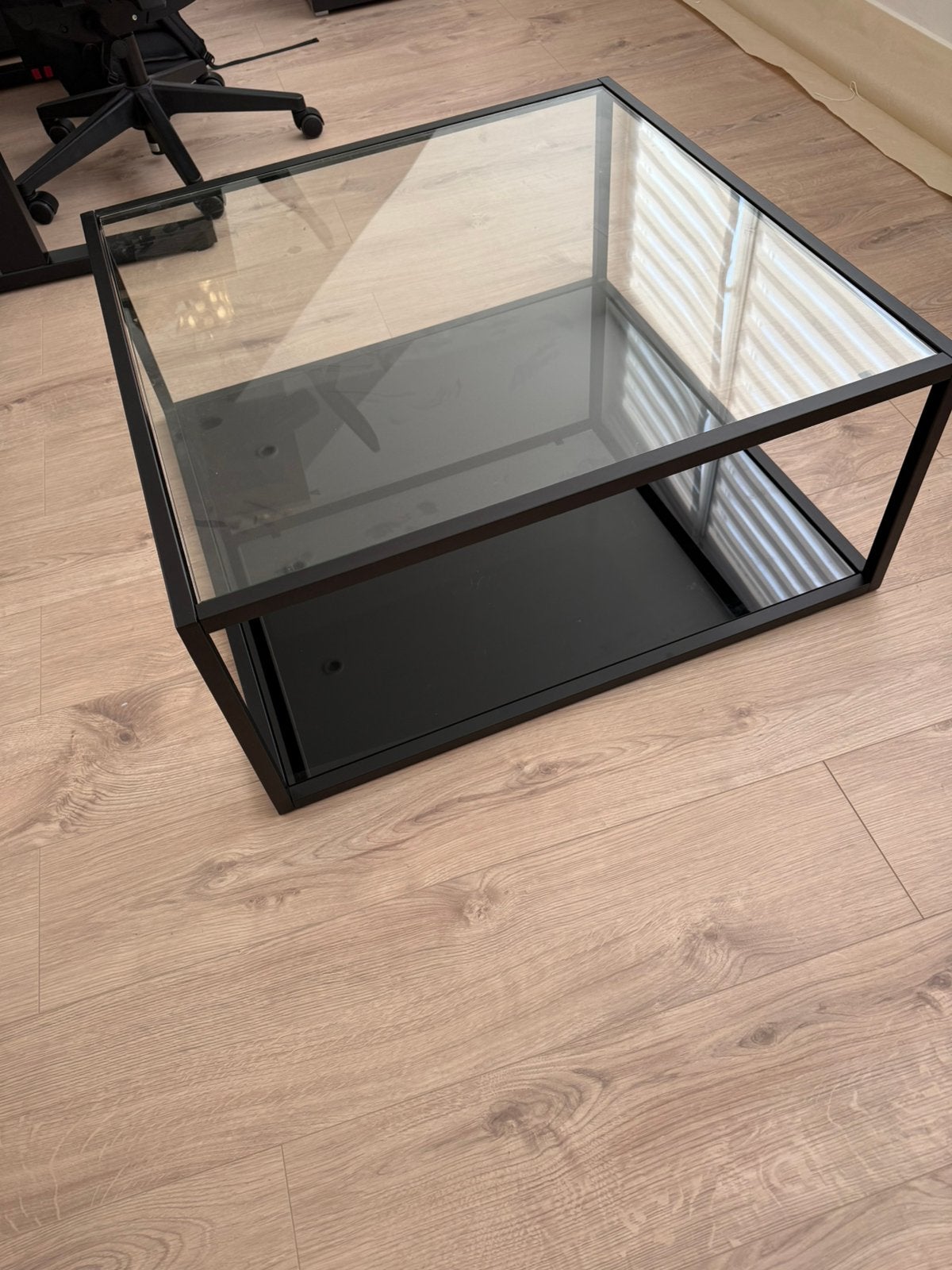 Salontafel 80x34, Ophalen, Gebruikt, 50 tot 100 cm, Vierkant