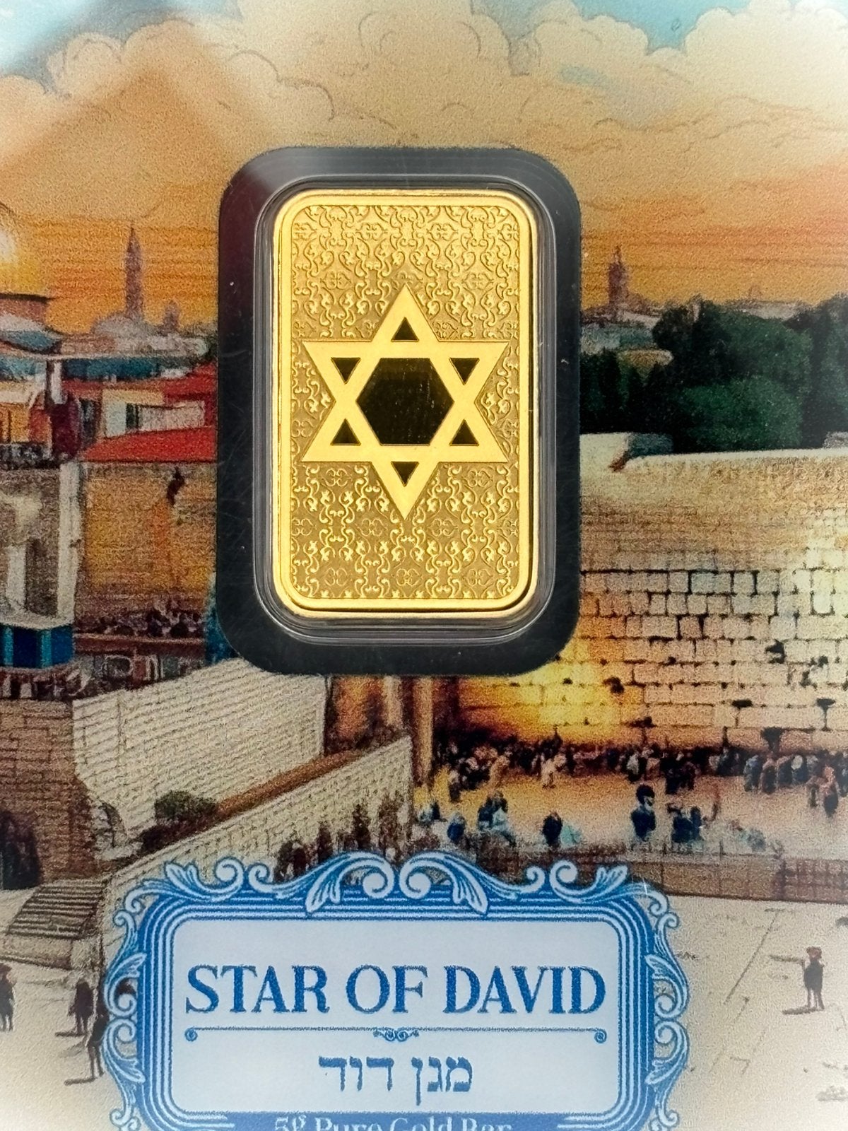 5 gram goud star of david in exclusieve NGC MS70 slab, Ophalen of Verzenden, Goud