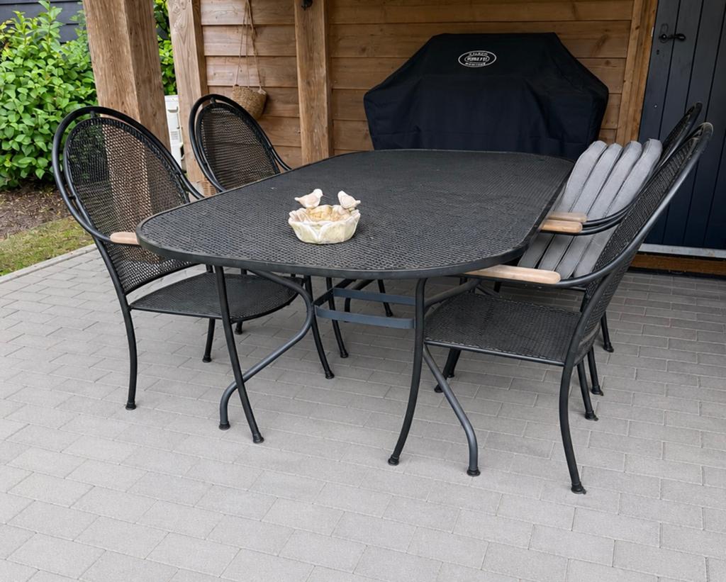 Tuinset (tafel 190 x 105 x 70,5), Tuin en Terras, Tuinsets en Loungesets, Ophalen, Zo goed als nieuw, Overige materialen