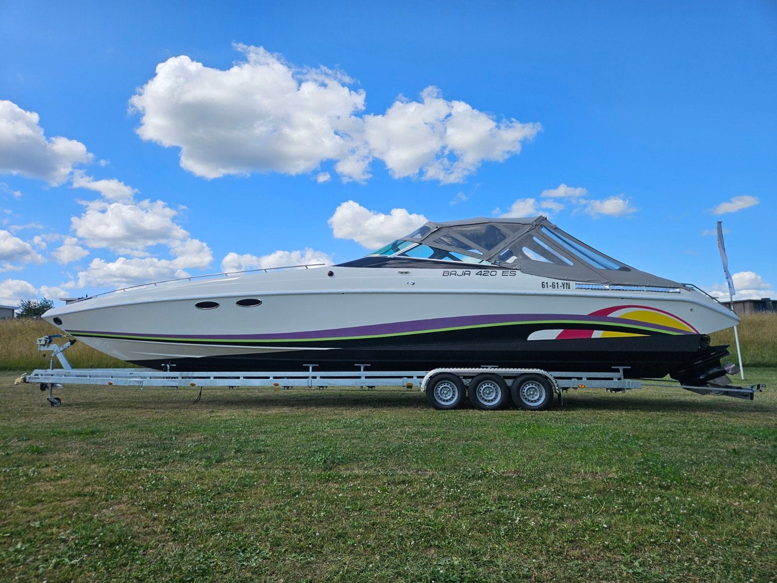 Baja 420 ES 1992 3 x Mercruiser V8 SuperCharger 1800Pk Uniek, 1.90 meter, Binnenboordmotor, Zo goed als nieuw, 60 cm