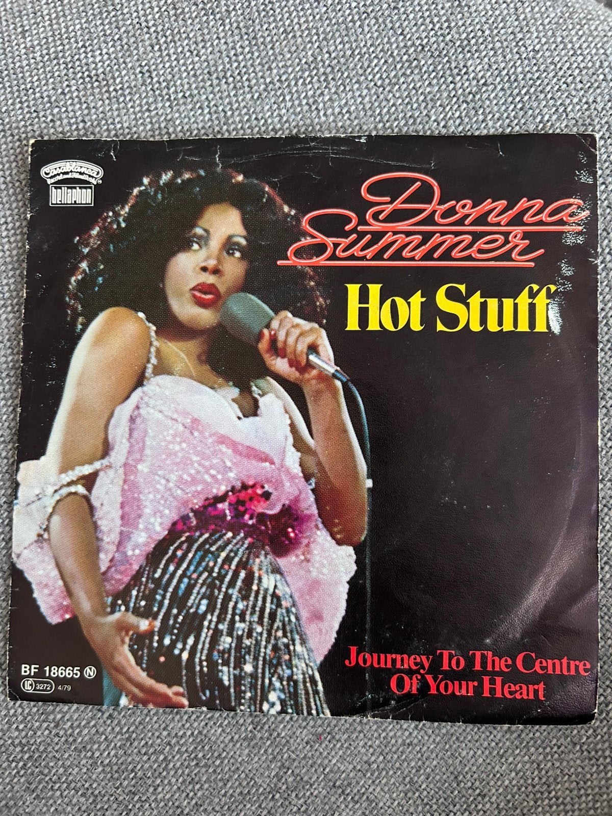 Donna Summer Hot Stuff, Cd's en Dvd's, Vinyl Singles, Ophalen of Verzenden, Zo goed als nieuw, 7 inch, Single