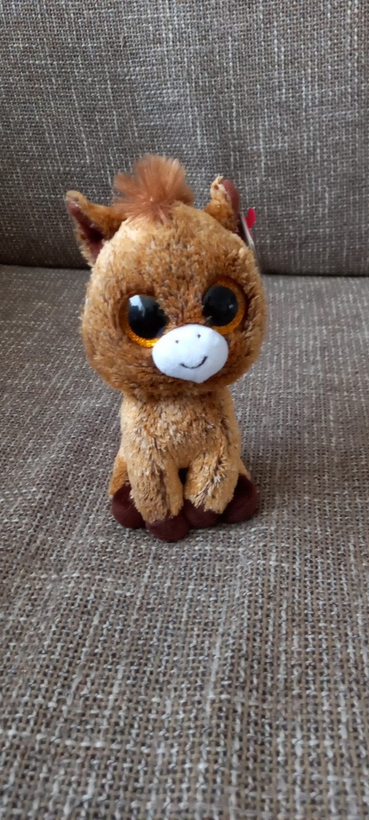 Ty Beanie Boo Paard Knuffel - Bruin, Zo goed als nieuw, Paard, Ophalen of Verzenden, Klein (minder dan 20 cm), Bruin