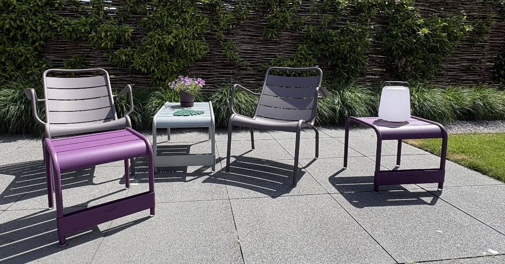 Fermob lounge set, Gebruikt, Aluminium, Loungeset, Bijzettafel