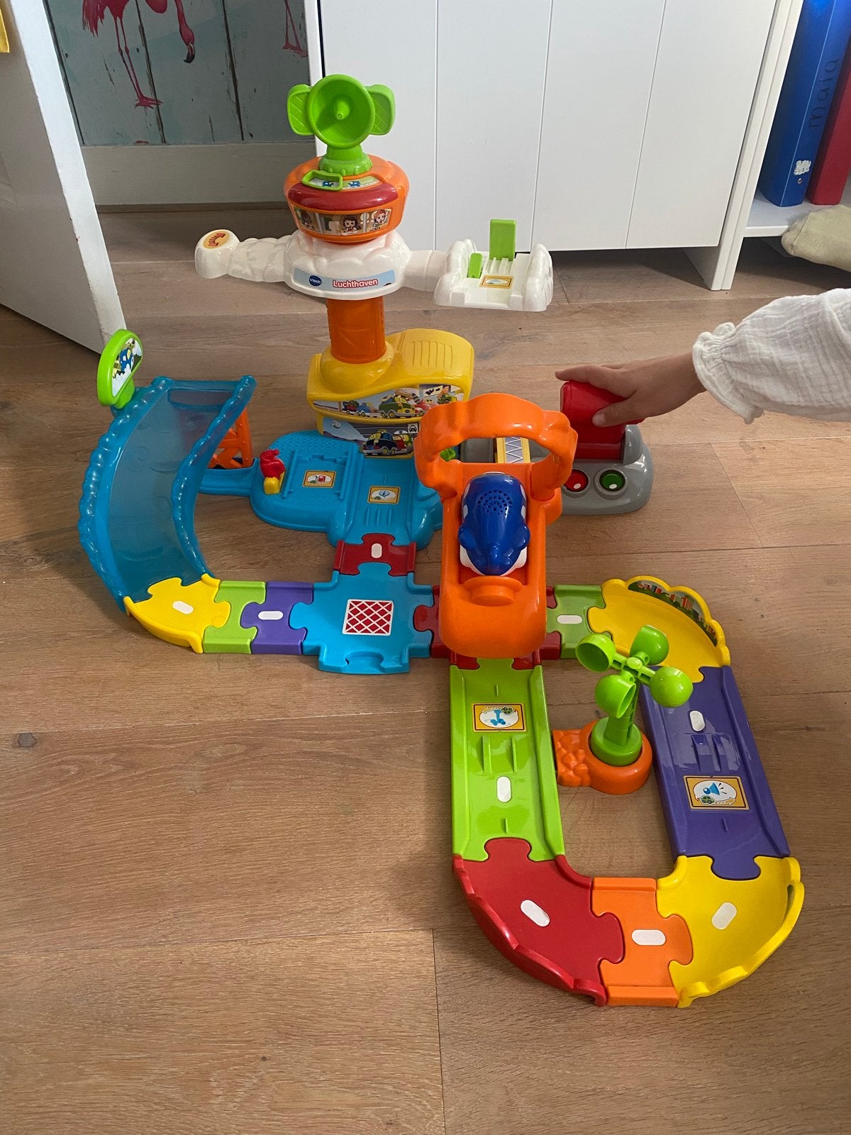 VTech Toet Toet Auto's Luchthaven Speelset met Vliegtuig, Ophalen of Verzenden, Zo goed als nieuw