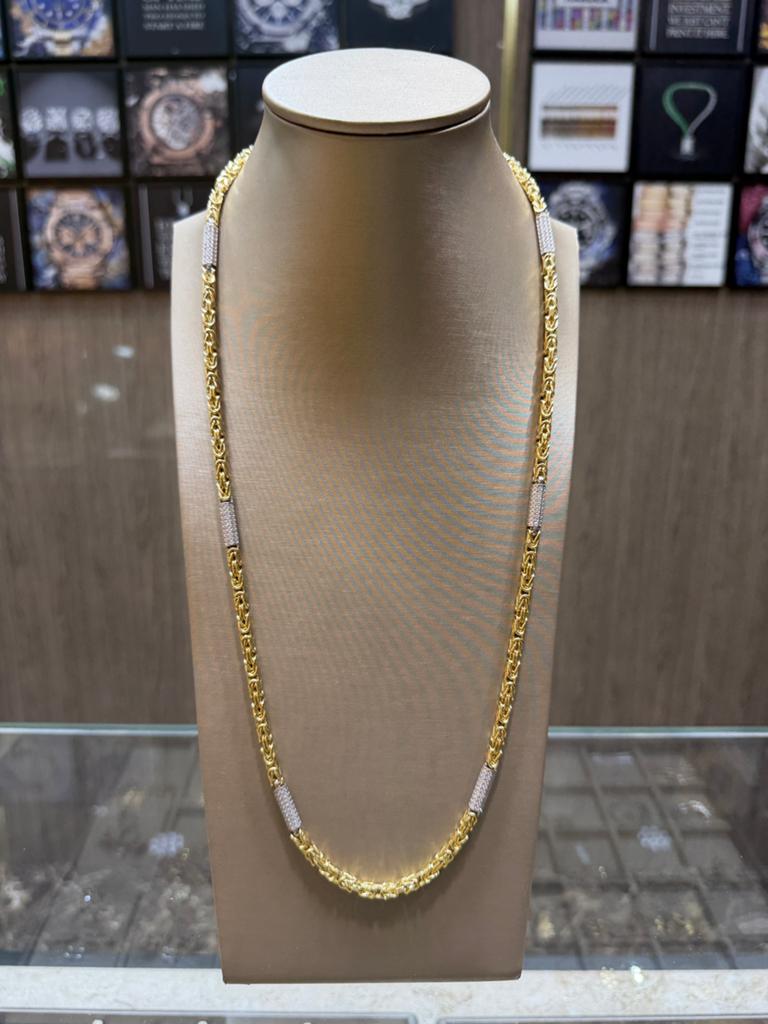 18KT Goud - 57.7 Gram - Ketting - KONING - Herenketting