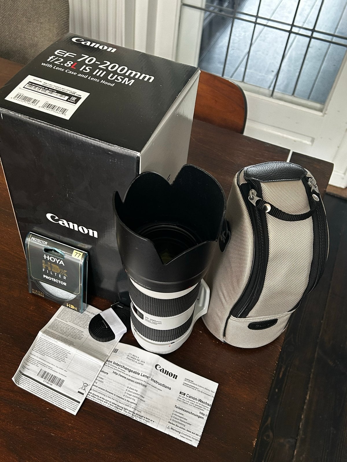 Canon EF 70-200mm f/2.8 L IS USM III, Audio, Tv en Foto, Fotografie | Lenzen en Objectieven, Canon, Autofocus, Zo goed als nieuw