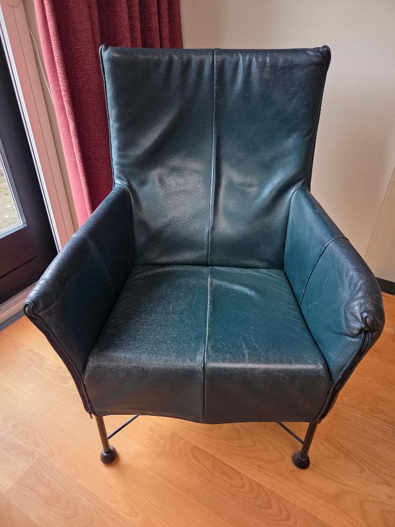 Montis Charly fauteuil, Huis en Inrichting, Fauteuils, Ophalen, Gebruikt, 50 tot 75 cm, Leer