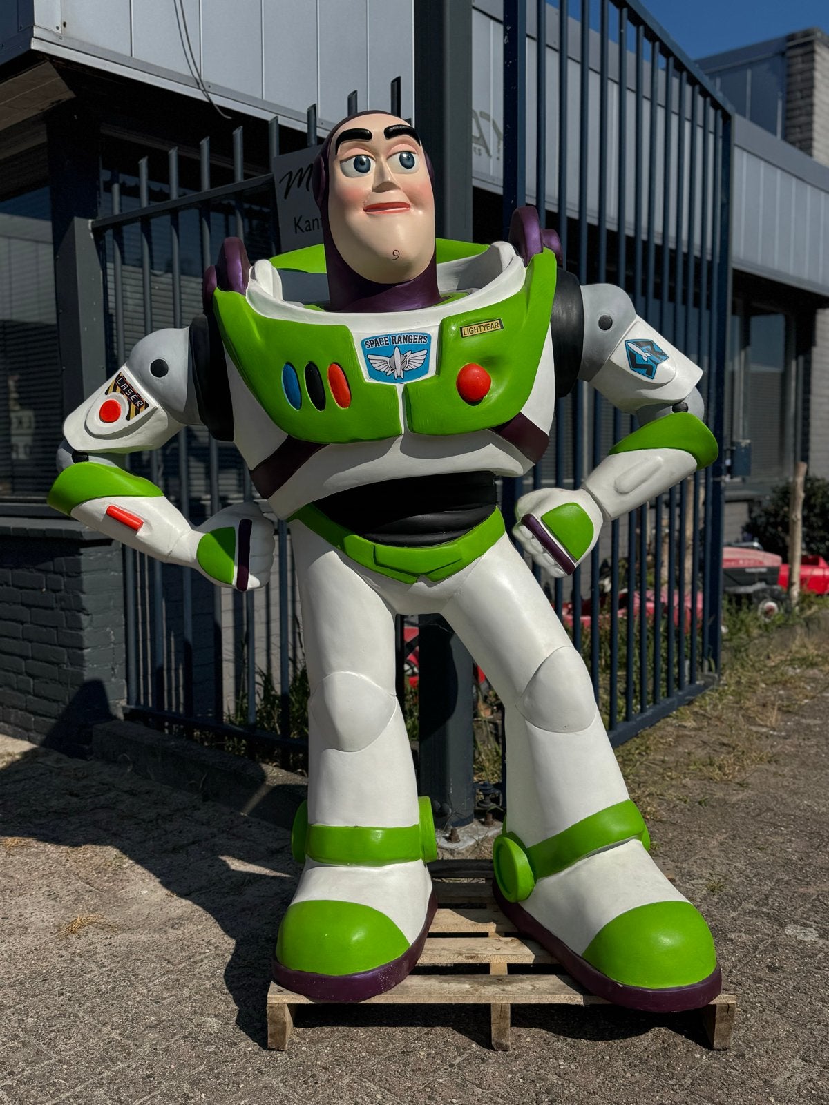 Grote Buzz Lightyear Beeld - Toy Story Decoratie, Kinderen en Baby's, Speelgoed | Actiefiguren, Ophalen, Gebruikt, ., .