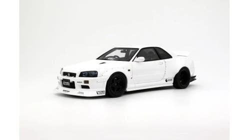 Nissan Skyline GT-R R34 KRC Body Kit Pearl White QX1 2019, OttOMobile, Rue de L' Ecusson 2, 56120 Josselin France, Nieuw, Ophalen of Verzenden