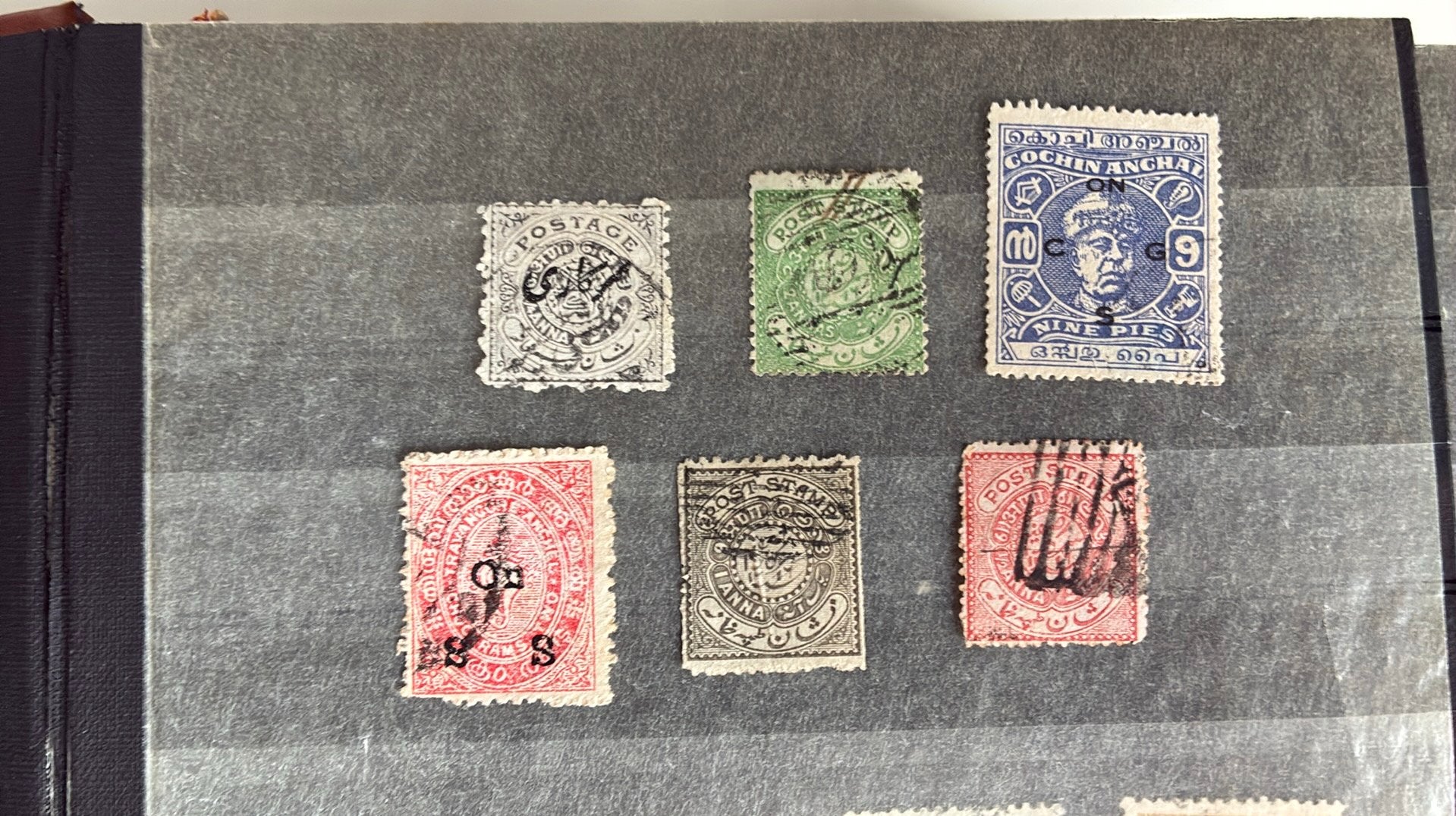 Indiaase staten gestempeld, Ophalen of Verzenden, Zuid-Azië