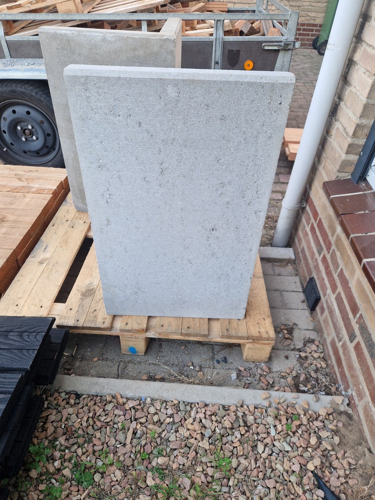 L-element 80x50x50cm, Ophalen, Gebruikt, Beton, 60 cm of meer
