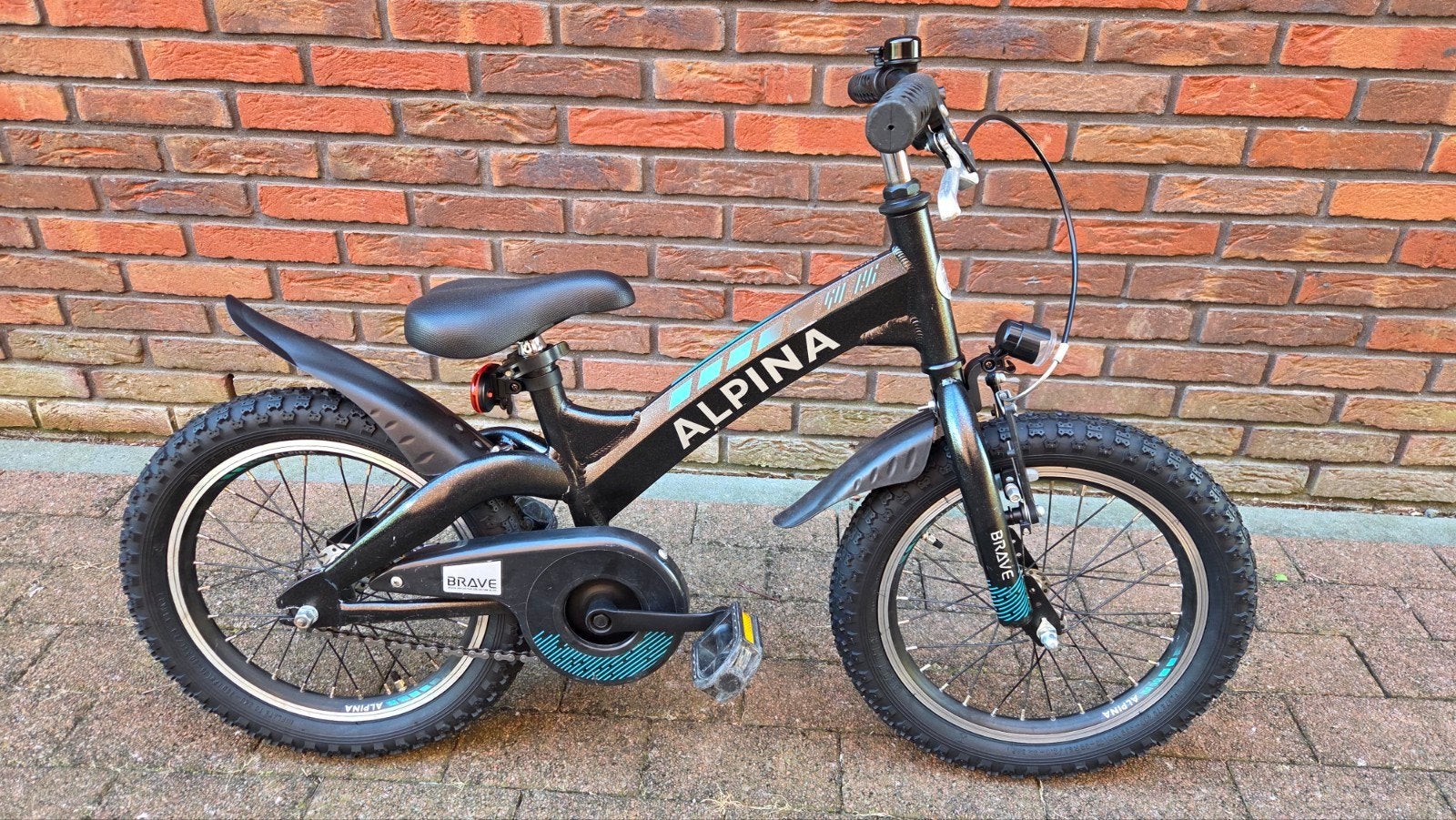 Nette 16 inch Alpina Brave jongensfiets, Ophalen, Terugtraprem, 16 tot 20 inch, Zo goed als nieuw
